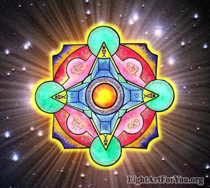 A lightlanguage mandala